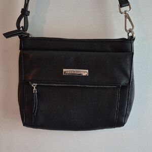 Liz Claiborne Sleek Black Crossbody Bag